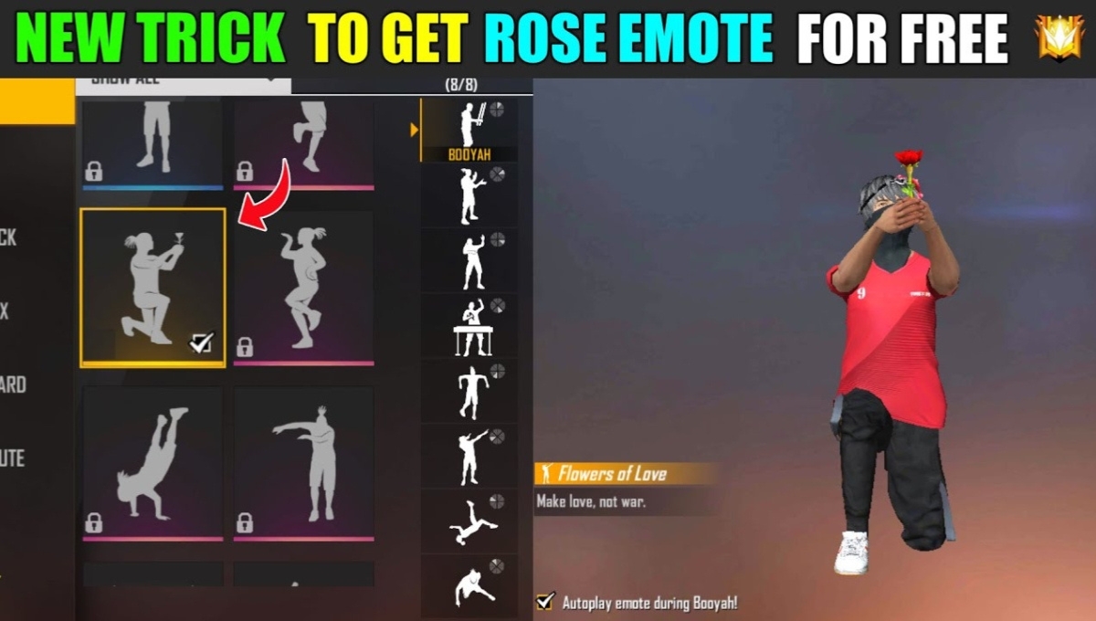 Free Fire MAX Flower of Love Emote, Express Your Love in Style, Here How to Unlock It