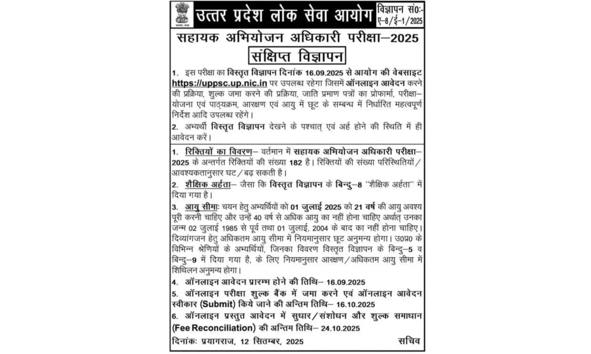 UPPSC APO