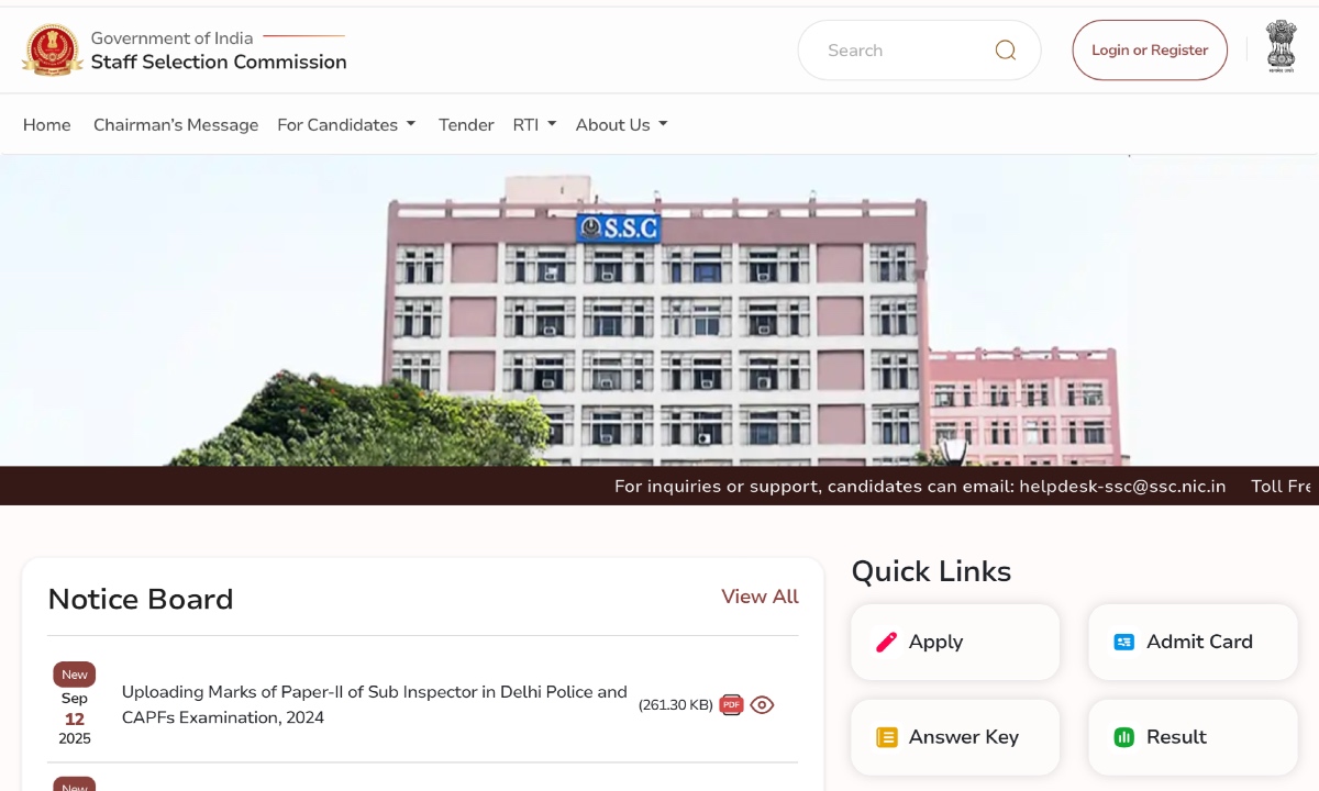 SSC CHSL Admit Card