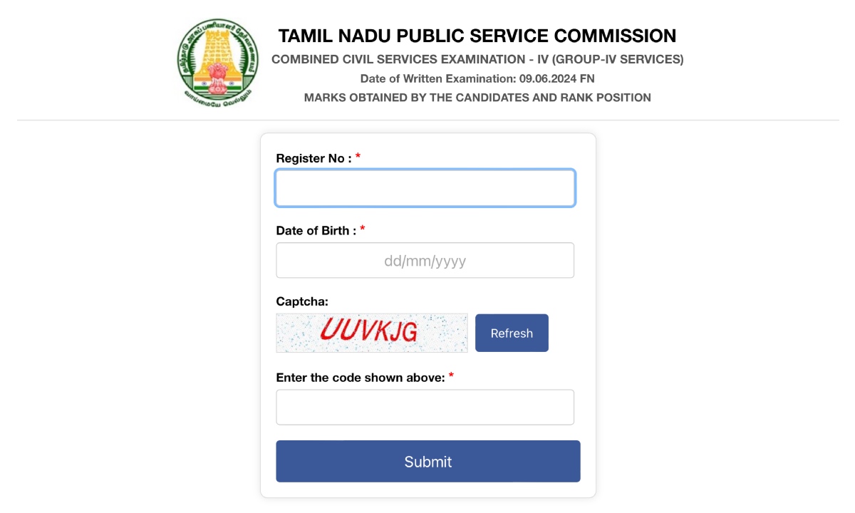TNPSC Group 4 Result
