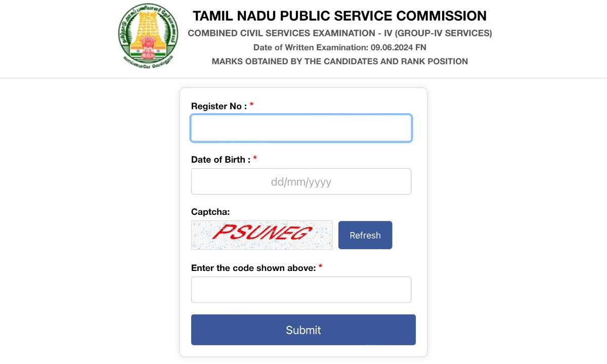 TNPSC Group 4 Result