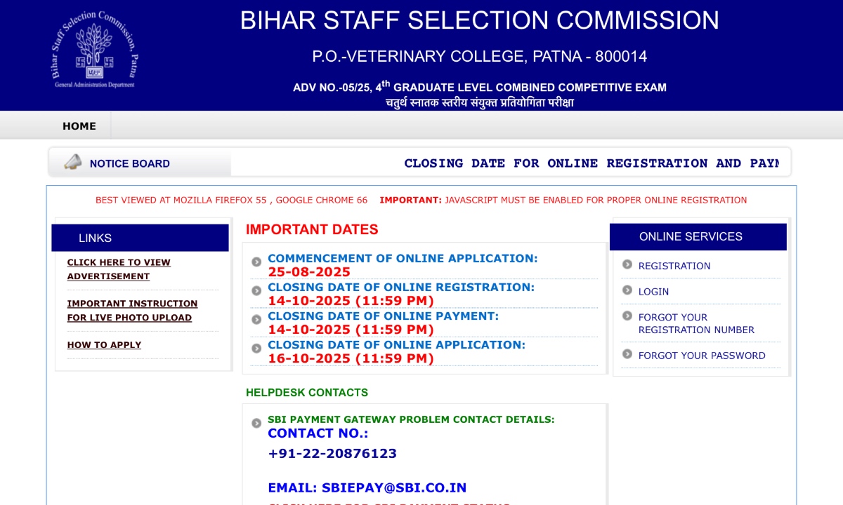 BSSC CGL Exam