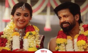 Keerthy Suresh Stuns in a Bespoke Ruby and Polki Necklace by Jos Alukkas on Her Wedding Day
