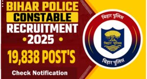 Govt Job Alert: Bihar Police Constable Recruitment 2025 Apply Online