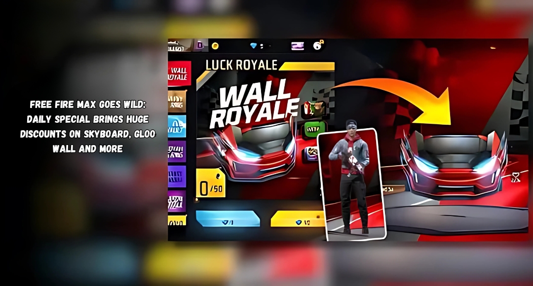 Free Fire Max Goes Wild: Daily Special Brings Huge Discounts on Skyboard, Gloo Wall and More