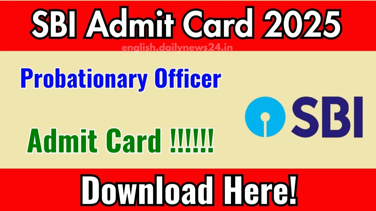 SBI PO Prelims Admit Card 2025 Released