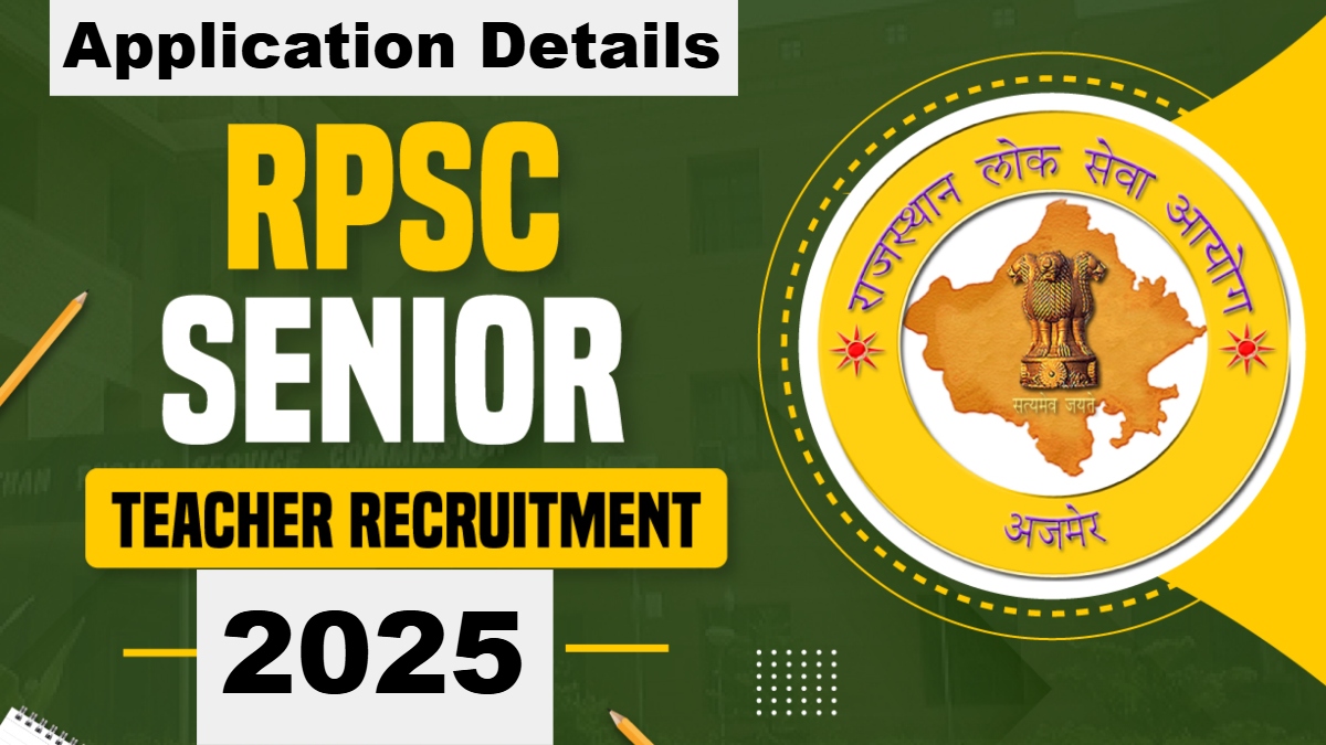 RPSC Senior Teacher Recruitment 2025