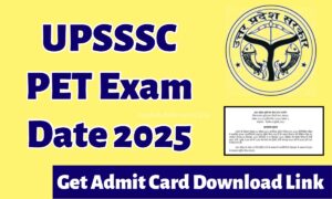 UPSSSC PET Exam Date