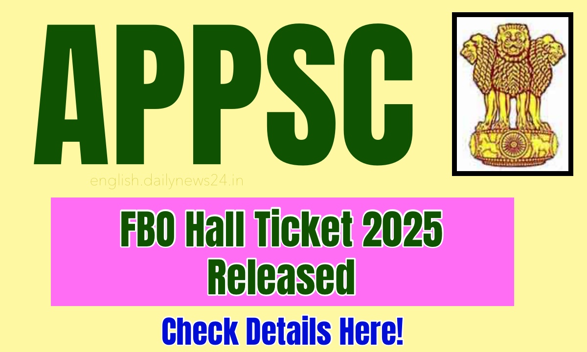 APPSC FBO Hall Ticket