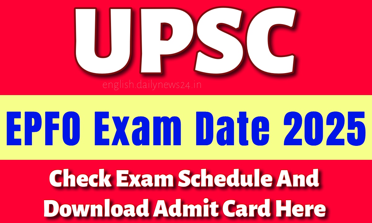 EPFO Exam Date