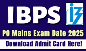 IBPS PO Mains Exam Date