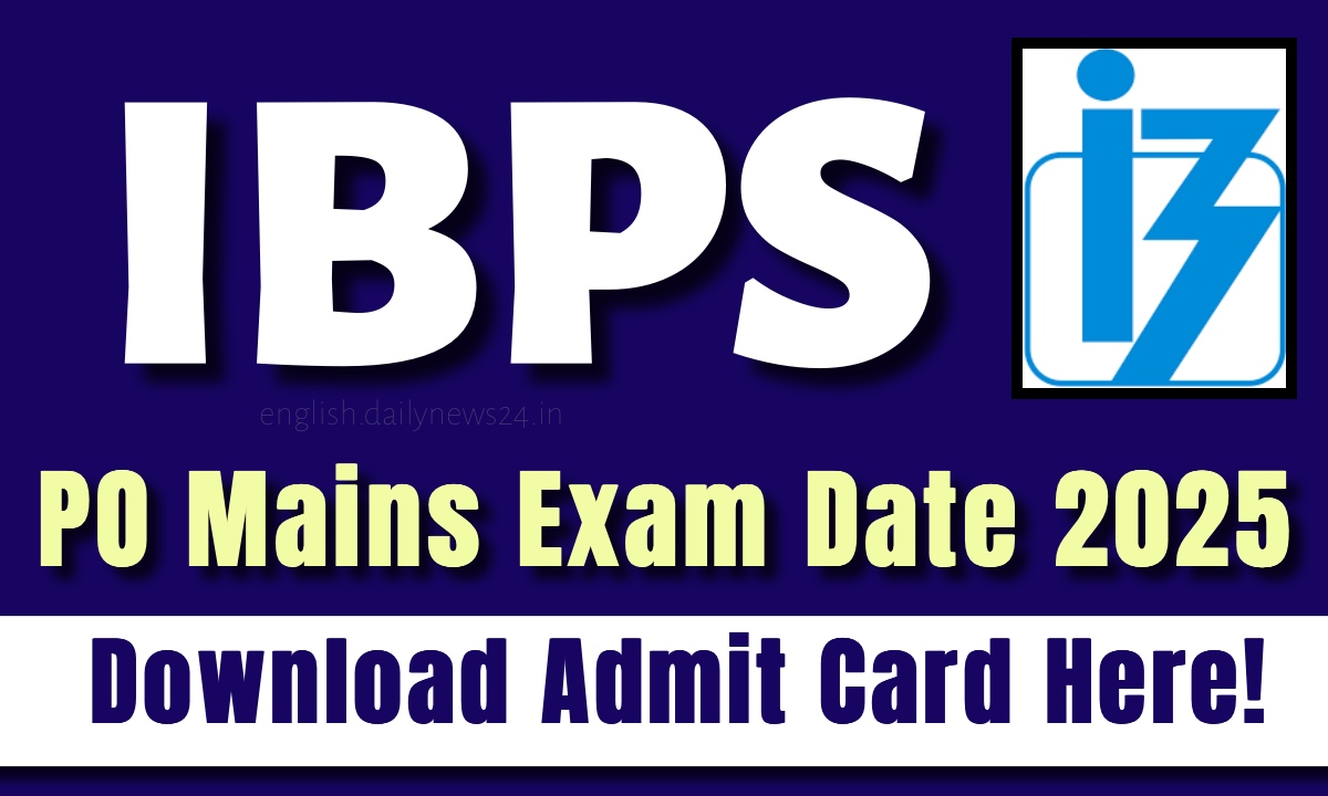 IBPS PO Mains Exam Date