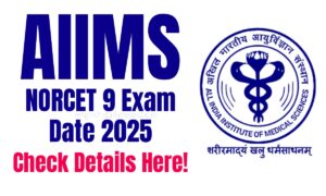 NORCET 9 Exam Date