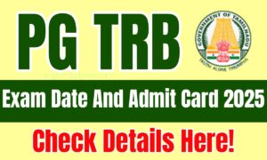 PG TRB Exam Date