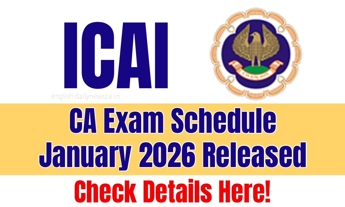 ICAI CA Exam Schedule