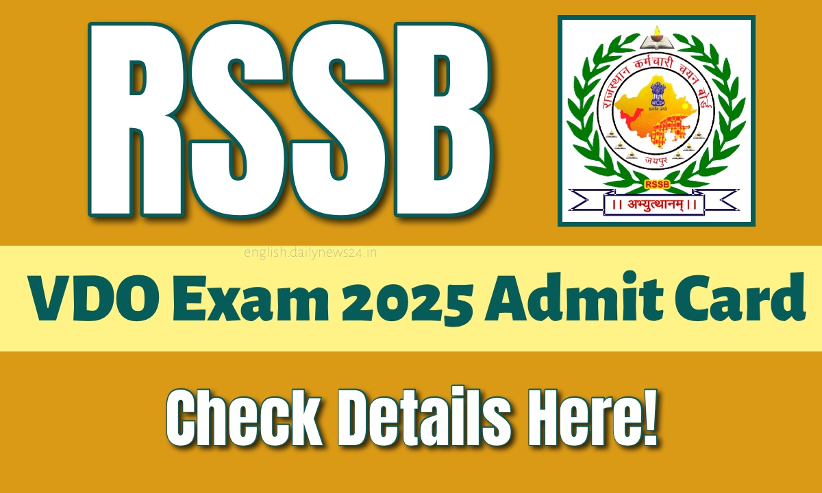 RSSB VDO Admit Card