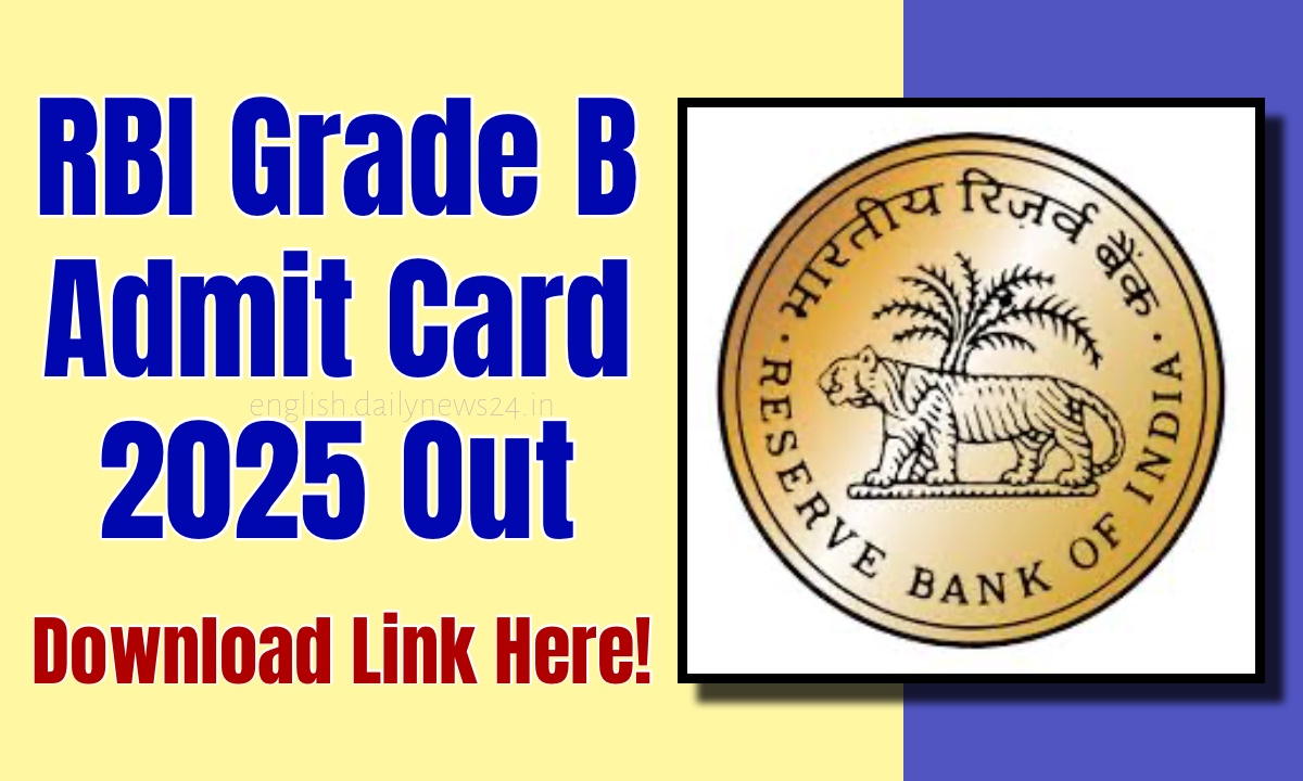 RBI Grade B Admit Card