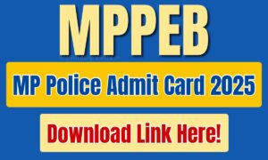 MP Police Admit Card 
