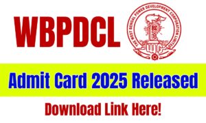 WBPDCL Admit Card