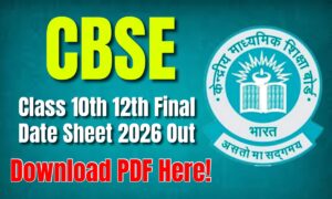 CBSE Board Date Sheet