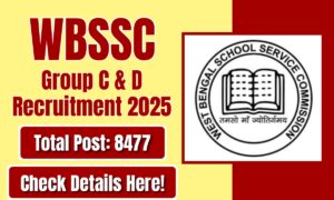 WBSSC Group C And D Recruitment