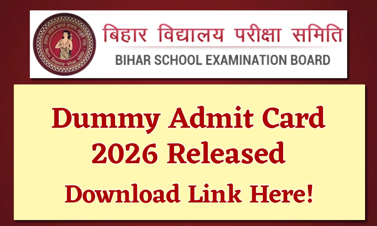 BSEB Dummy Admit Card